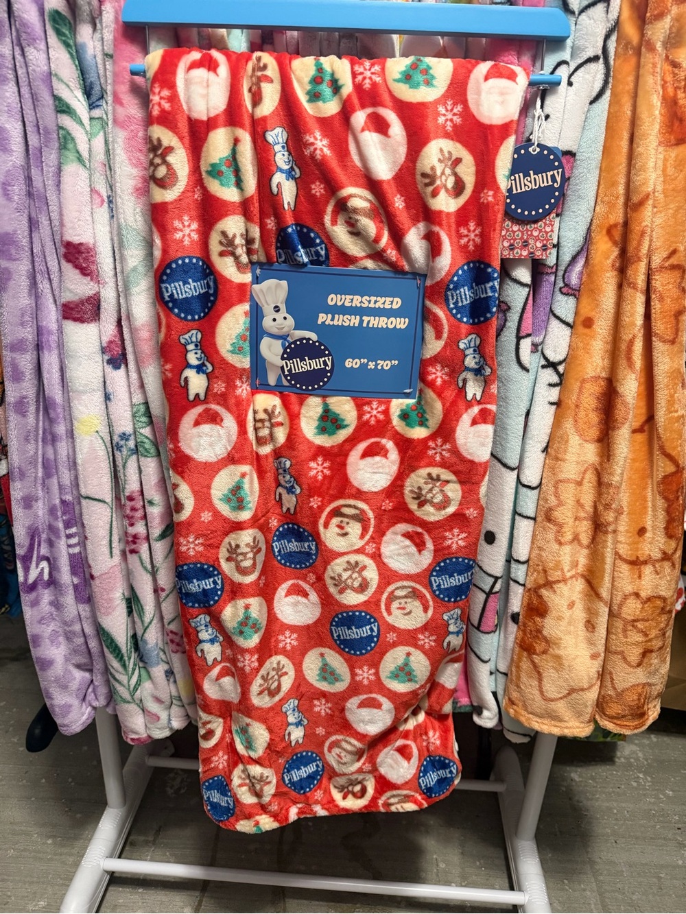Throw Blanket - Red Holiday Print